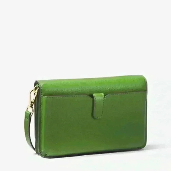 MICHEL KORS Floral Embellished Pebbled Leather Convertible Crossbody Bag - Picture 7 of 8